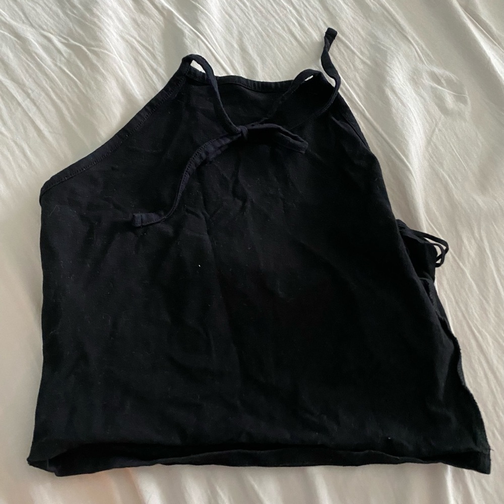 Black halter top